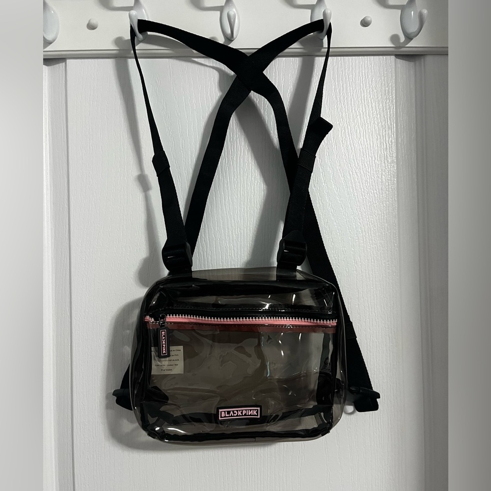 Black Pink Transparent Bag